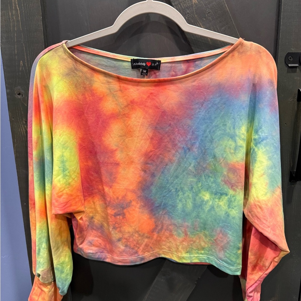 Absolutely Colorful Tie-Dye Crop Top
